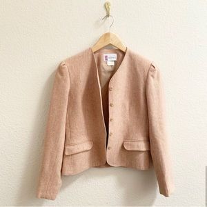 Vintage Wool Button Front Jacket